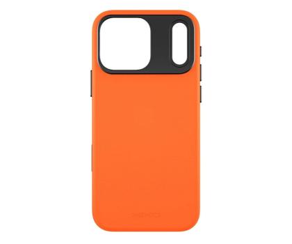 Etui do telefonów YAXO Leather Gear Slim Case MagSafe iPhone 17 Pro Magma Orange